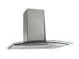 Coifa de Parede Fogatti Slim Vidro Curvo Inox 90cm 127V