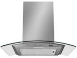 Coifa de Parede Philco 60cm 4 Bocas - com Vidro Curvo 3 Velocidades Glass 60