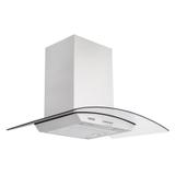 Coifa de parede tramontina inox e vidro new vetro 80 cm