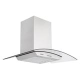 Coifa de parede tramontina inox e vidro new vetro 80 cm