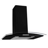 Coifa de Parede Vidro Curvo Duto Slim 60 Cm Black 220v - Fogatti - Fogatti eletrodomésticos