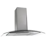 Coifa de Parede Vidro Curvo Duto Slim 75 cm Inox 220v - Fogatti eletrodomésticos