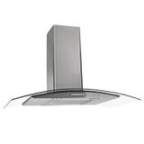 Coifa de Parede Vidro Curvo Duto Slim 90 cm 220v Inox - Fogatti eletrodomésticos