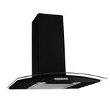 Coifa de Parede Vidro Curvo Duto Slim Black 60 cm 220v - Nardelli