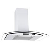 Coifa de Parede Vidro Curvo Duto Slim White 75 cm 220v - Nardelli