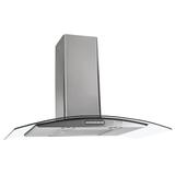 Coifa De Parede Vidro Curvo Inox 90 Cm CVC Slim Fogatti
