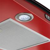Coifa em Vidro Curvo Slim Vermelho de 80 cm - 127 Volts - Fogatti