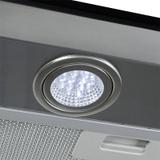 Coifa em Vidro Reto Inox Duto Slim de 80 cm - 220 Volts - Fogatti