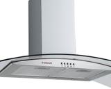 Coifa gourmet de parede safanelli vidro curvo 60cm 220v