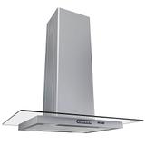 Coifa Ilha 75cm Vidro Reto Fogatti Inox