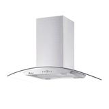Coifa Ilha Gallant Milano Vidro Curvo Inox 90cm 127V