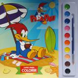 Col. Aquarela - Pica Pau - Livro para Colorir - Dcl