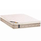 Colchão Casal Castor Premium Tecnopedic, Bege e Branco, 11659, Molas Bonnel