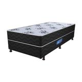 Colchão Solteiro Acoplado Pro Dormir Molas Bonnel (42x188x88) Branco e Floral - Prodormir