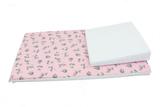 Colchonete para Carrinho Raposa Rosa + Rampa anti-refluxo Branca - Casa roque