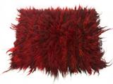 colchonilho Lã NATURAL 110 X 80 cor VERMELHO montaria tapete - Selaria serrano