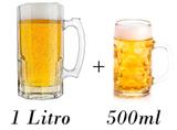Coleção 2 Canecas de chopp: 1 Oktoberfest Tarros 1 Litro + 1 Masskrug 500ml - Libbey