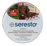 Coleira Anti Pulgas E Carrapato Seresto Bayer Acima De 8 Kg