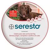 Coleira Antipulgas Seresto Bayer Cães E Gatos Acima De 8kg - Bayer saúde animal