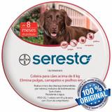 Coleira Antipulgas Seresto Bayer Cães E Gatos Acima De 8kg