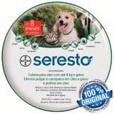Coleira Antipulgas Seresto Bayer Cães E Gatos Até 8kg