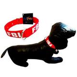 Coleira Cachorro Grande Porte Fbi Nylon Reforçado - Pet import