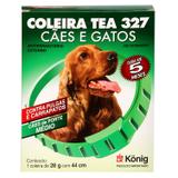 Coleira Contra Pulgas e Carrapatos TEA 327 Cães de Porte Médio König 28g c/ 44cm - Konig