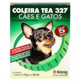 Coleira Contra Pulgas e Carrapatos TEA 327 Cães Pequenos König 13g c/ 33cm - Konig