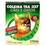 Coleira Contra Pulgas e Carrapatos TEA 327 Gatos 13g c/ 33cm - Konig