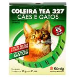 Coleira Contra Pulgas e Carrapatos TEA 327 Gatos König 13g c/ 33cm - Konig