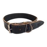 Coleira de couro N10 coleira para cachorro grande - Rb pet