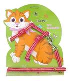 Coleira Peitoral Gato Com Guia Passeio Kimhome Regulagem - Pet import