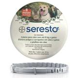 Coleira Seresto Bayer Cães e Gatos Até 8kg 38cm