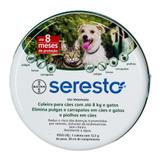 Coleira Seresto Bayer P/ Cães Até 8kg E Gatos