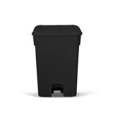 Coletor de lixo 100L c/ pedal e sem rodas CP10PR Preto - Bralimpia