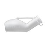 Coletor de Urina Masculino Papagaio de Plástico com Tampa 1000ml Cirúrgica Brasil - Kit com 4 Unidades