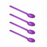 Colher Acrílica para Brigadeiro PICCOLO Roxa 100 unidades - Plastilânia