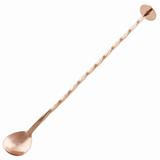 Colher Bailarina Para Coquetel 26cm Trançado Inox Rosê Gold - Mimo style