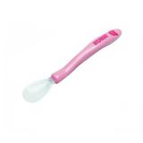 Colher com Ponta de Silicone Rosa Claro - Kuka