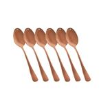 Colher De Chá Elite Glamour Cobre 6 Peças Gourmet Mix