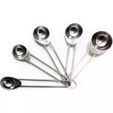 Colher De Medida Aço Inox 5 Peças De 0,75 Ml Até 15 Ml - Clink