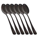 Colher De Mesa Elite Glamour Black 6 Peças Gourmet Mix