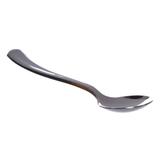 Colher de Plástico Descartável de Luxo Prata com 10 Unidades Silver Plastic