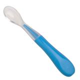 Colher De Silicone Infantil Cor Azul C2327 CLINGO