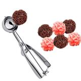 Colher de Sorvete Com Ejetor 3,5 cm Aço Inox - Kehome - Ke home