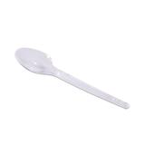 Colher descartável para sobremesa cristal - 9980 - com 50 unidades - Prafesta