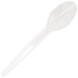 Colher Descartável Sobremesa Cristal Plastilânila 50 Unidades - Plastilânia