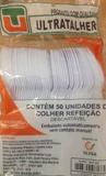 Colher p/ Refeição Descartável Branco 16cm Ultra C/1000
