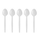 Colher para Sobremesa Branco c/ 50 unds - Plastania