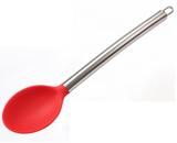 Colher Silicone e Inox - 34 cm - Utifácil